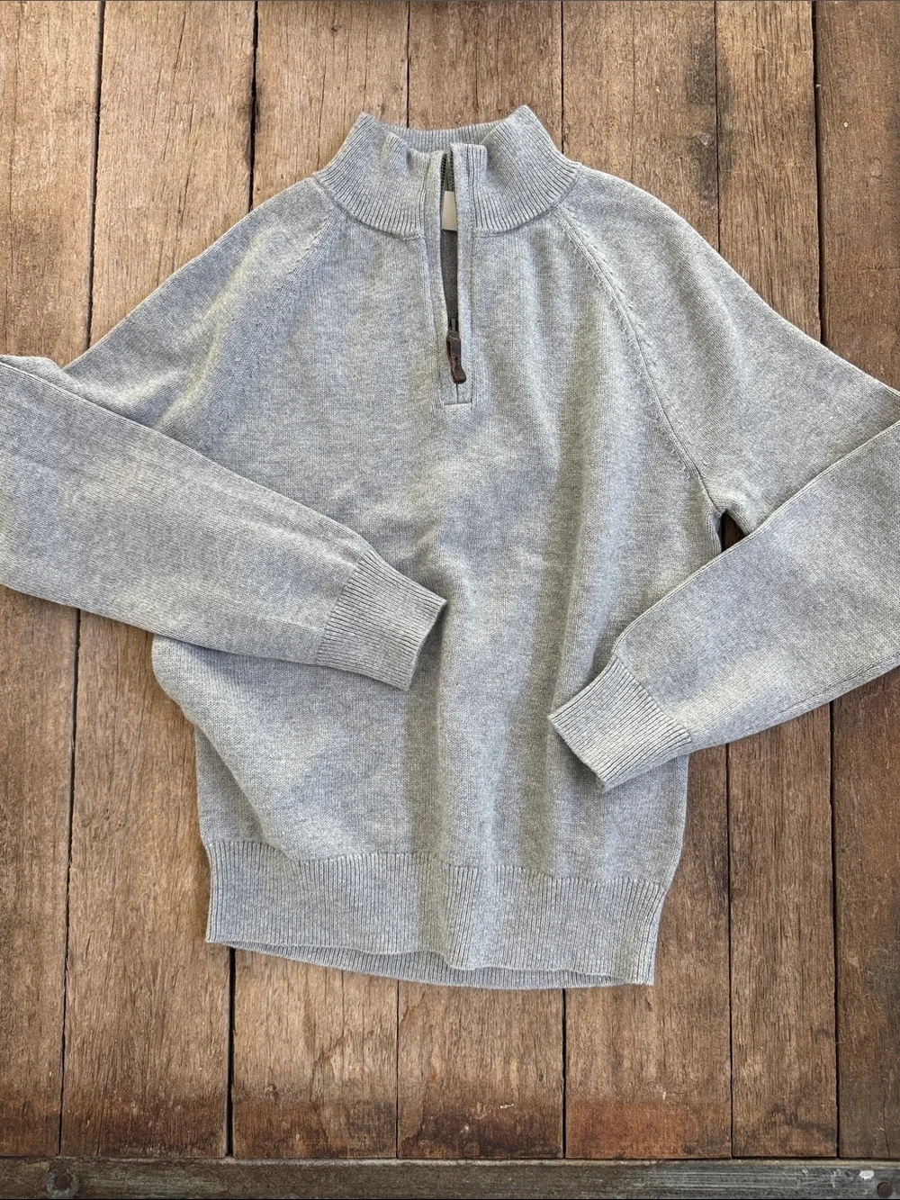 Crewcuts Gray Quarter-Zip Mock Neck Sweater. Size Medium Boys. Like new.